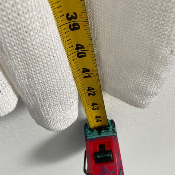 J Jill Cardigan Sweater Women 2X White Stretch Pockets Midi Coastal Linen Open - Picture 3 of 11